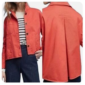 Anthropologie Chino Coral Utility Jacket Size S